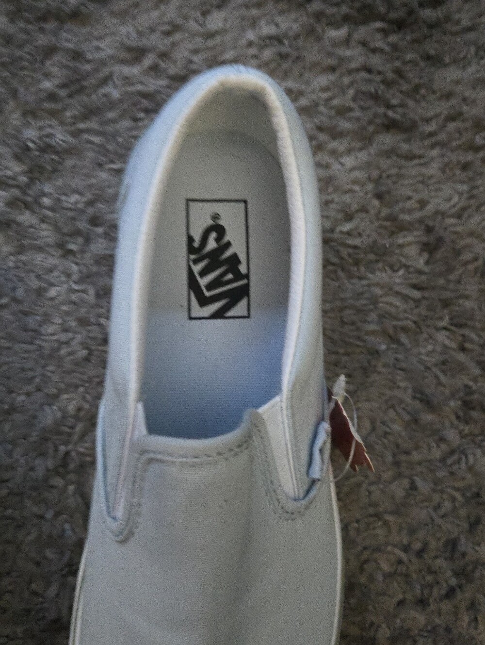 Vans Classic Slip On Women 9.5 Platform Pastel White And Light Blue 072026 - Picture 3 of 8